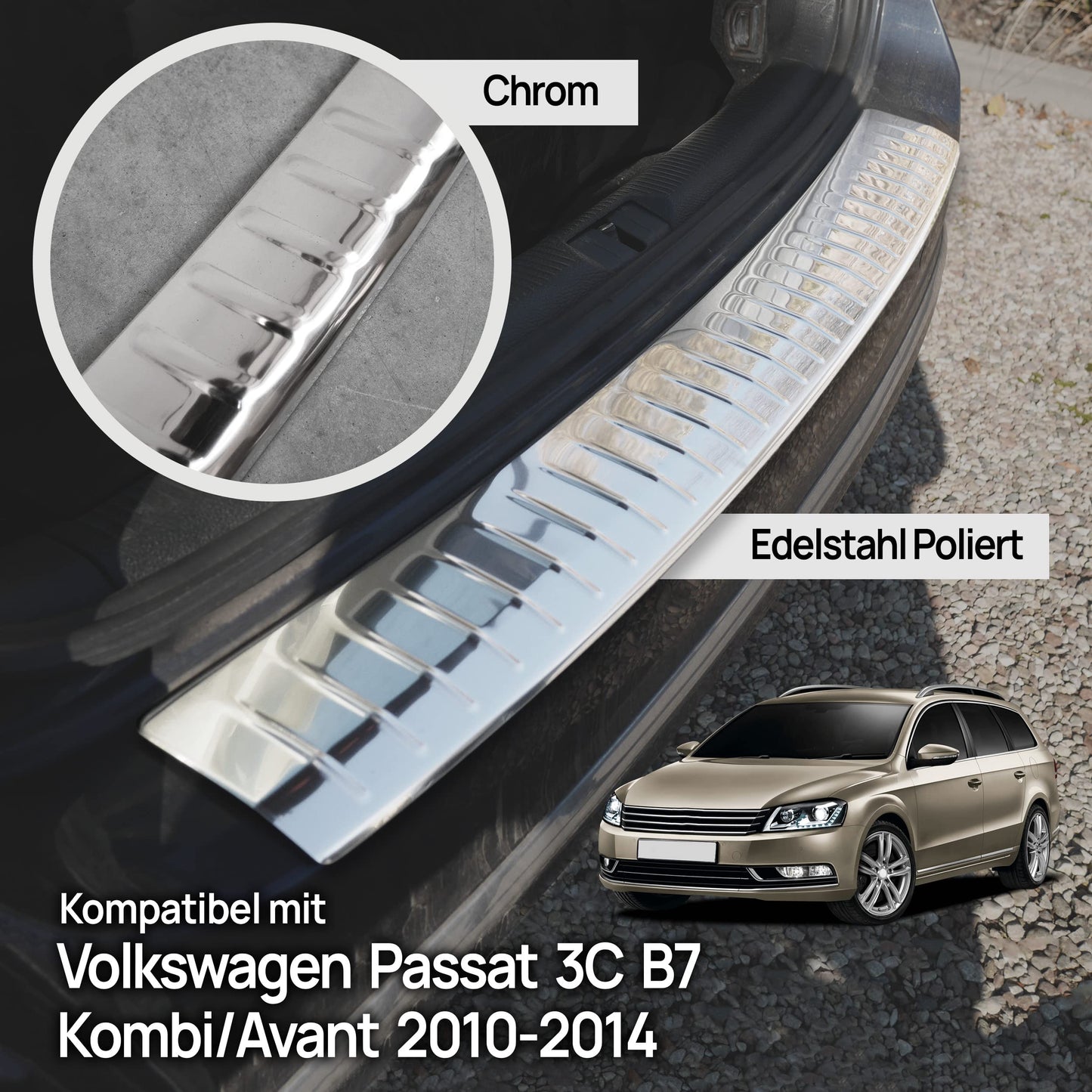Ladekantenschutz Volkswagen VW Passat 3C B7 2010-2014 Kombi