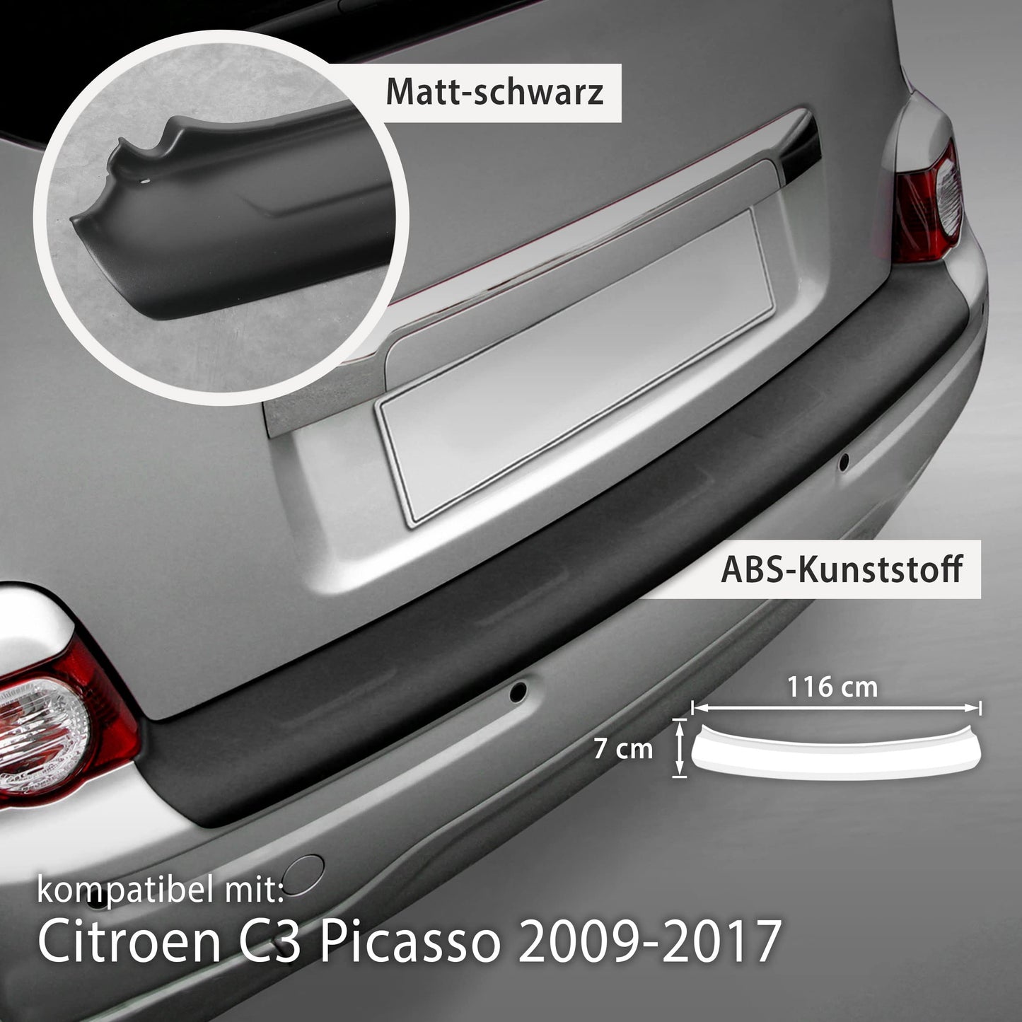 Ladekantenschutz Citroen C3 Picasso 2009-2017