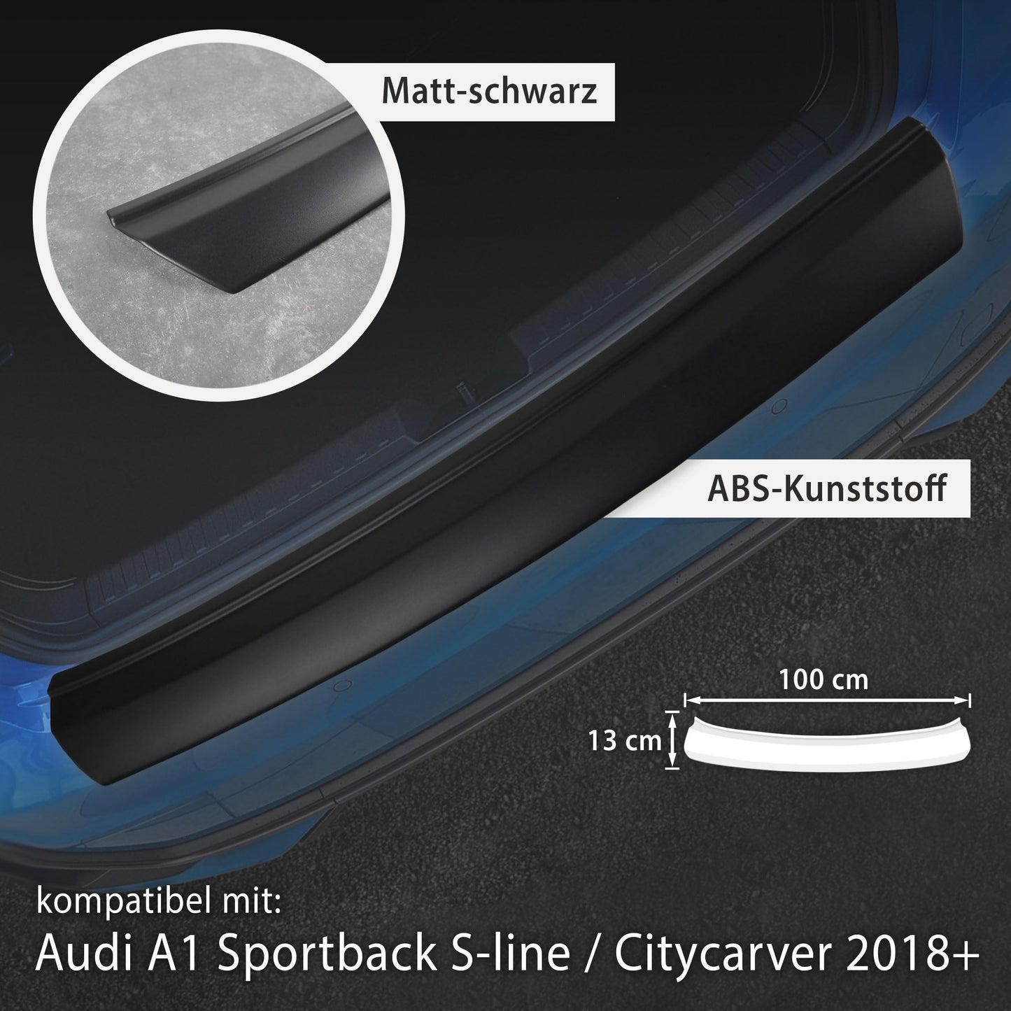 Ladekantenschutz Audi A1 Sportback 2018-