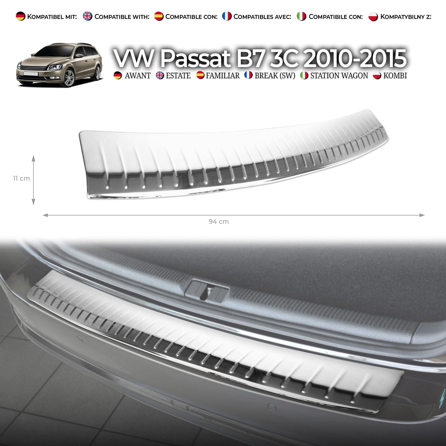 Ladekantenschutz VW Passat 2010-2015