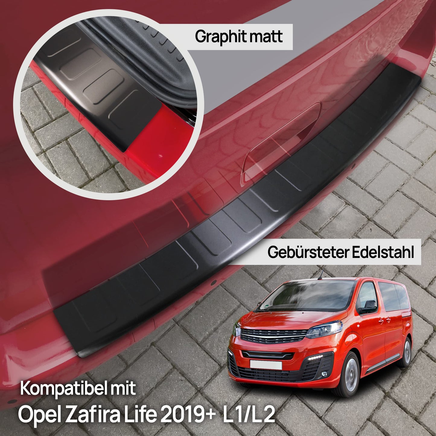 Ladekantenschutz  Ladekantenschutz Opel Zafira Life 2019- S Compact, M Long