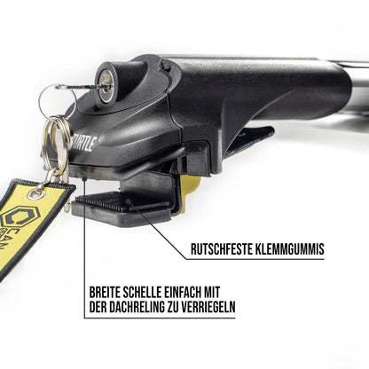 Turtle AIR1 | Dachgepäckträger Dachträger | Kompatibel mit Volkswagen Touran 2003-2010