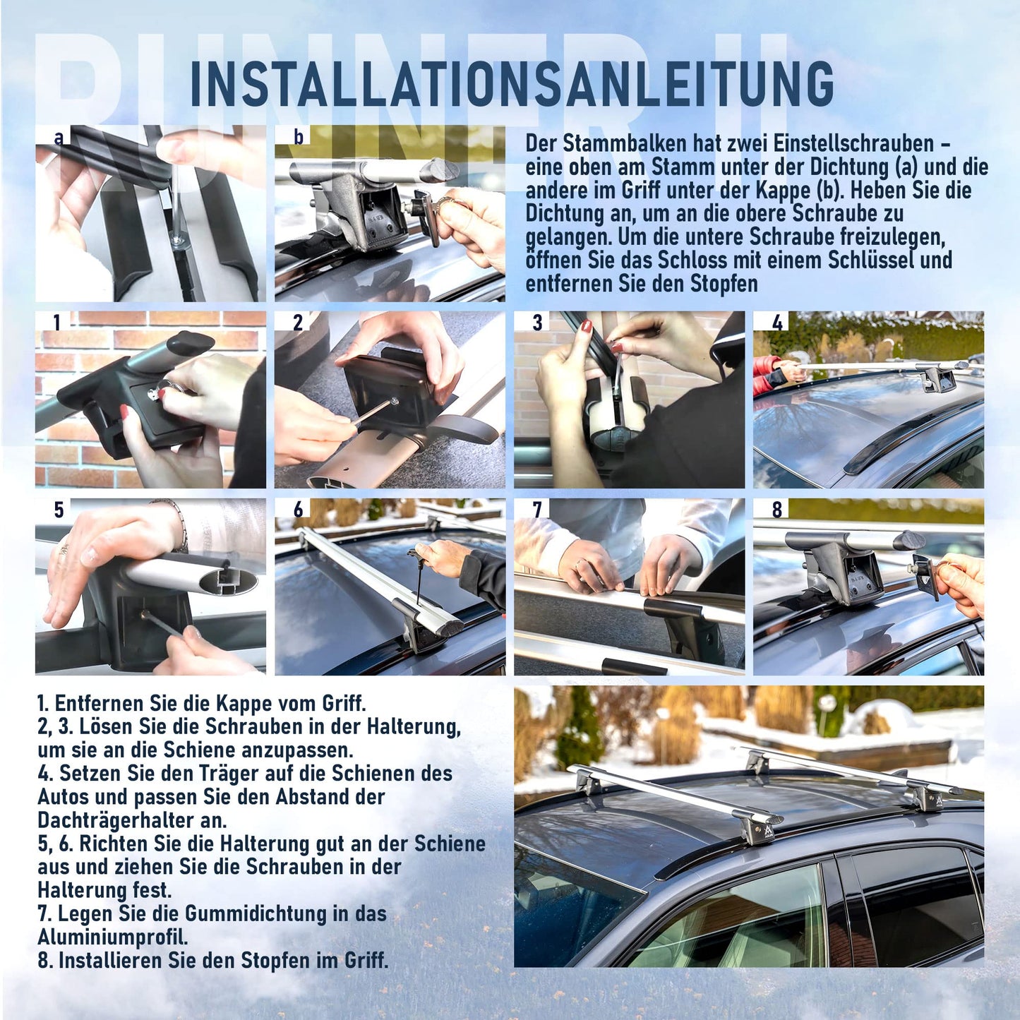 Dachträger AGURI Runner II  für Ford Galaxy 2006-2015