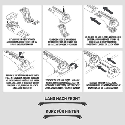 Turtle AIR1 | Dachgepäckträger Dachträger | Kompatibel mit Dacia Duster 2018-