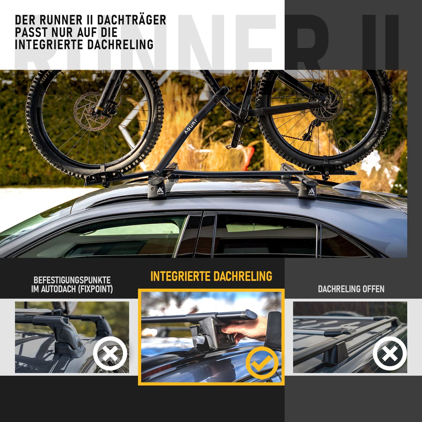 Dachträger AGURI Runner II für Peugeot 5008 II 2017+